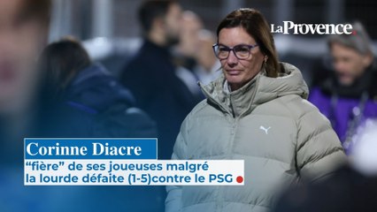 OM : Corinne Diacre “fière” de ses joueuses malgré la lourde défaite (1-5) contre le PSG dans le Clasico féminin