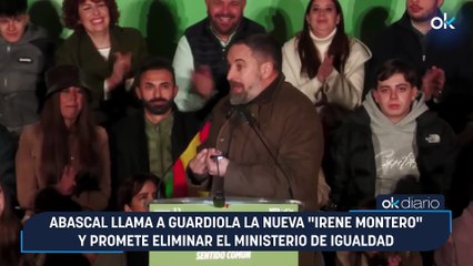 Abascal llama a Guardiola la nueva "Irene Montero" y promete eliminar el Ministerio de Igualdad