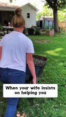 POV： Your wife 'helping' you #couple #funny #comedy #foryou #wife #husbandwife