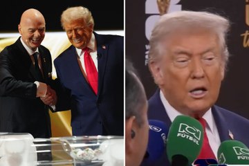 Donald Trump surprises fans by comparing himself to Messi and Cristiano during World Cup draw