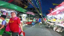 Hustling Night Shoppers Along Elcano Street in Manila City in the Philippines