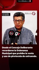 Desde el Concejo Deliberante recordaron la Ordenanza Municipal que prohíbe la venta y uso de pirotecnia de estruendo.