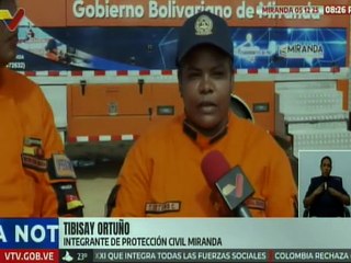 Autoridades de Miranda reconocen trabajo de funcionarios de PC en la mitigación de siniestros