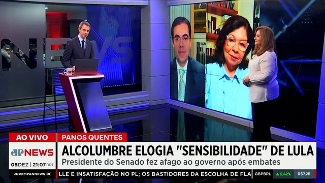 Alcolumbre elogia sensibilidade de Lula após embates