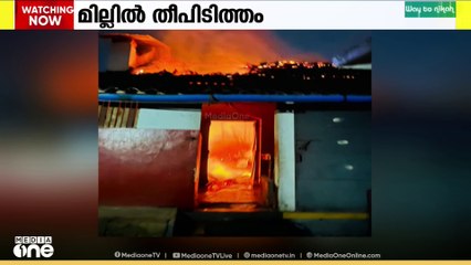 പാലക്കാട് വാണിയംകുളത്ത് മില്ലിൽ തീപിടുത്തം
