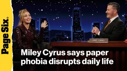 Miley Cyrus opens up about her paper phobia that disrupts her daily life and makes her want to vomit