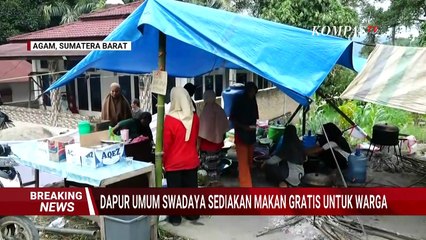 Saling Bantu, Warga Agam Dirikan Dapur Umum Sedia Makan Gratis untuk Korban Banjir Sumbar