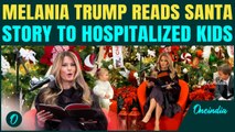 VIDEO: Melania Trump Reads Magical Santa Book to Hospitalized Kids | Giant Red Chair For First Lady