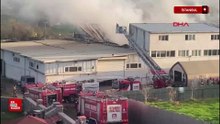 İstanbul Tuzla'da kauçuk ve karton fabrikasında yangın çıktı