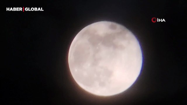 Van semalarında yılın son dolunayı görsel şölen sundu