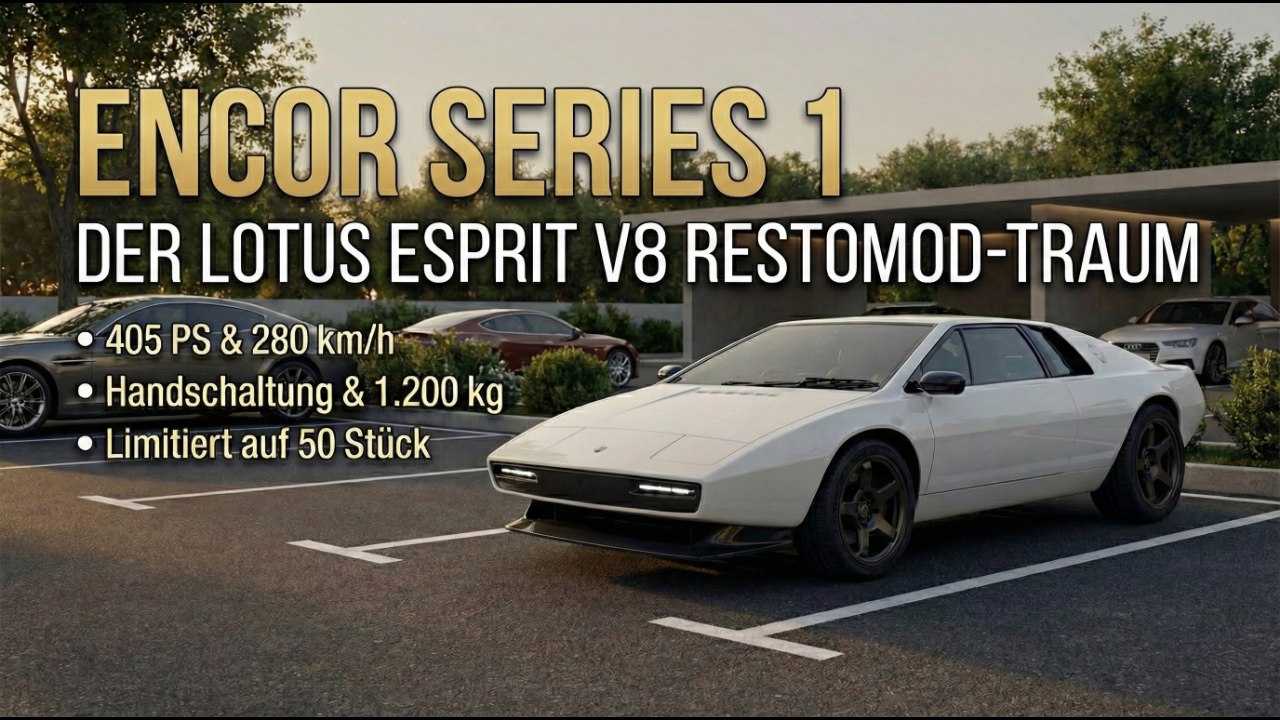 Lotus Esprit V8 Reborn: Encor bringt den Klassiker zurück
