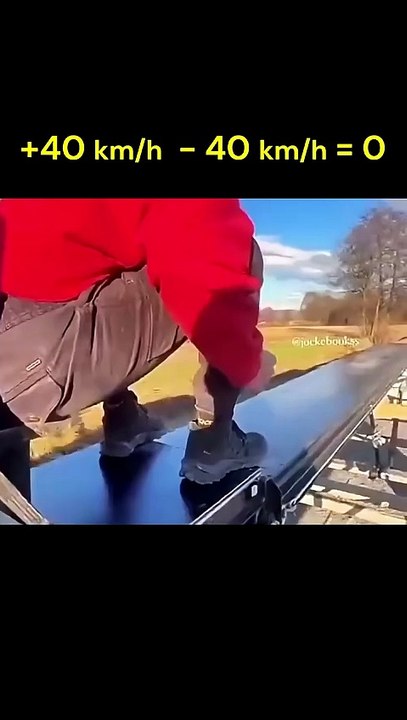 Jumping against motion.