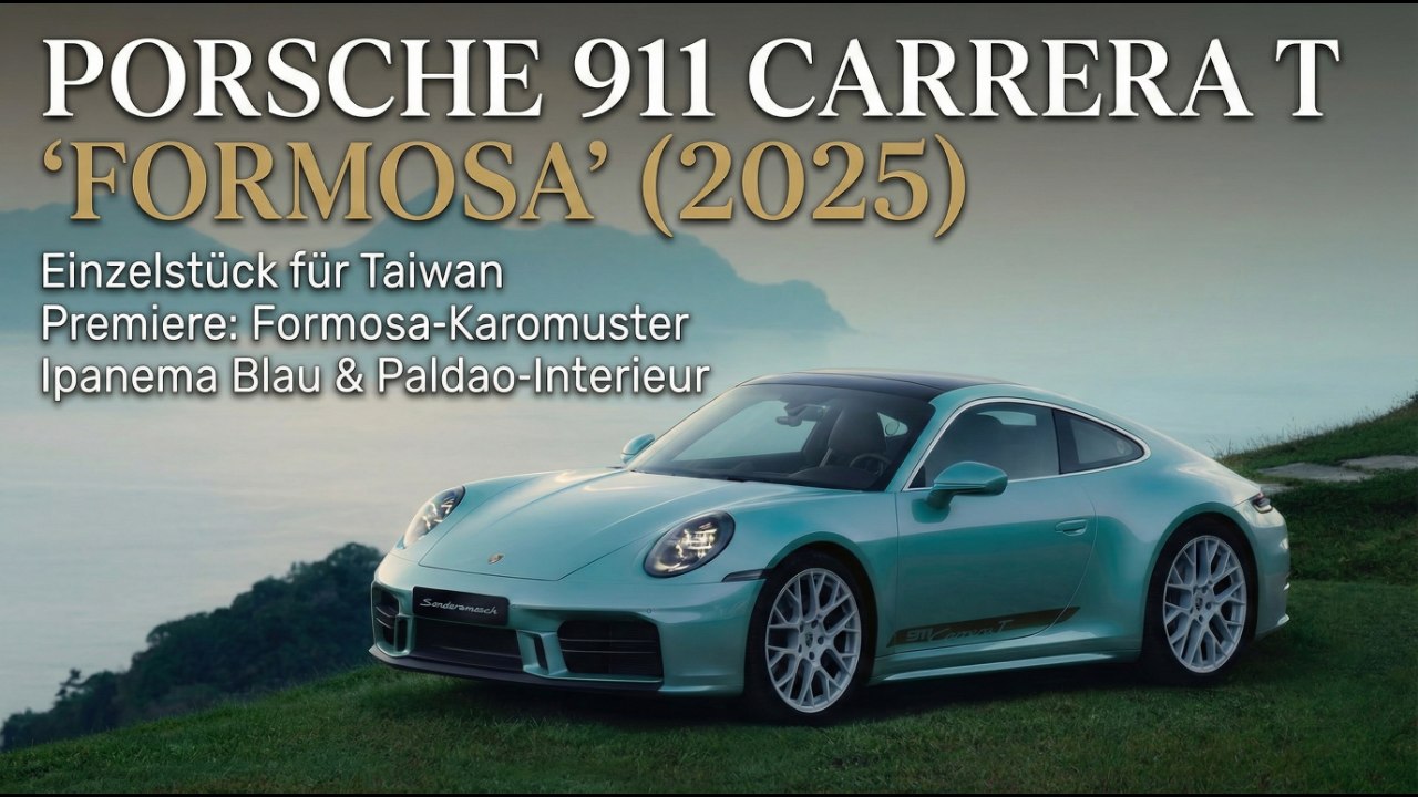 Exklusiv: 911 Carrera T 'Formosa' mit Karomuster für Taiwan
