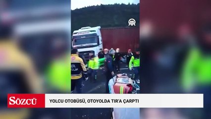 Yolcu otobüsü, otoyolda TIR'a çarptı; 6 ölü, 11 yaralı