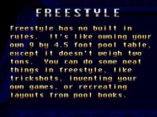 Championship Pool (SEGA GENESIS) Freestyle Mode