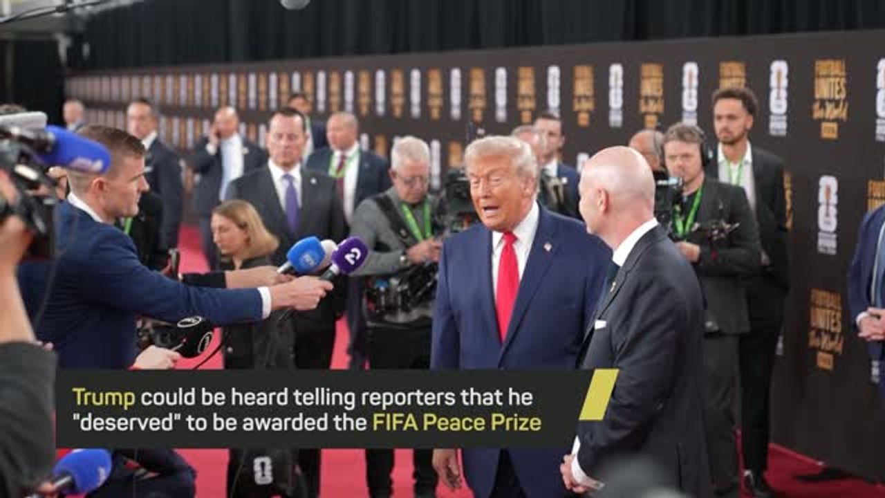 President Trump arrives at Kennedy Center in Washington DC
