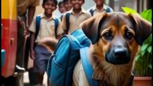 Poor Puppy Worked in Burning Fields to Go to School 😭💔→🏫 | Heart-Touching Story