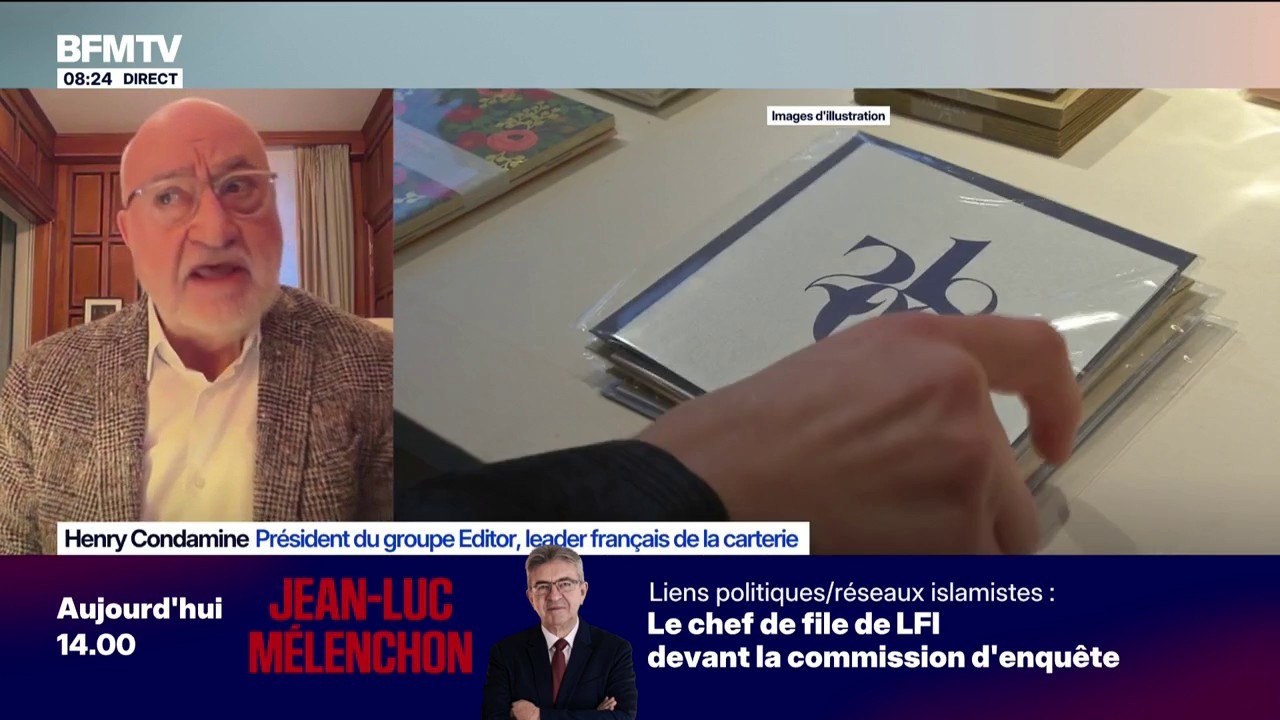 Carte de vœux du gouvernement: Henry Condamine, président du groupe Editor, annonce "offrir ces cartes au gouvernement"