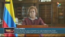 COLOMBIA l Govt. rejects any attempt to use foreign military force in the territory