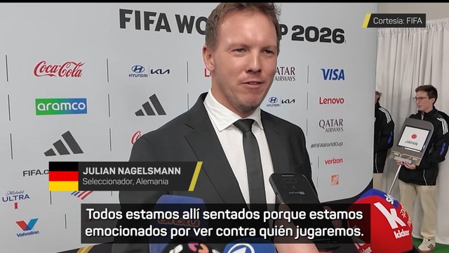 NAGELSMANN: ¿El premio TRUMP? Puede ser un incentivo para la PAZ | reacción ALEMANIA sorteo MUNDIAL 2026