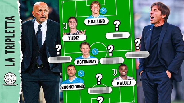 McTominay su Thuram, Hojlund in attacco. E tra Conte e Spalletti... : Napoli-Juventus, la Top XI combinata