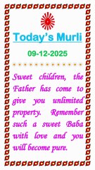 🇲🇰 Essence of Today’s Murli 9 December 2025 English in Male Voice| BRAHMA KUMARIS