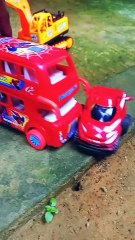 The Monster Bus Is Hitting Another Car