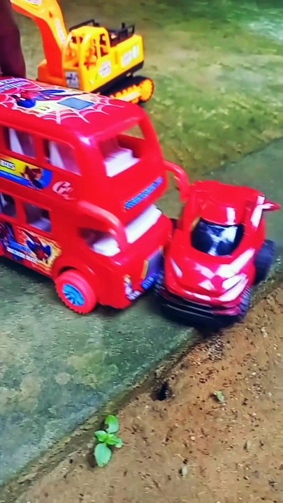 The Monster Bus Is Hitting Another Car
