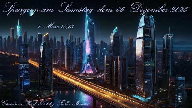 Spurgeon am Samstag, dem 06. Dezember 2025, zu 5. Mose 28,1.3