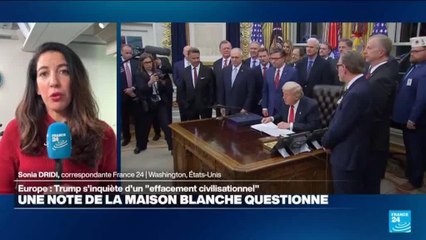 Donald Trump prédit "l'éffacement civilisationnel" de l'Europe