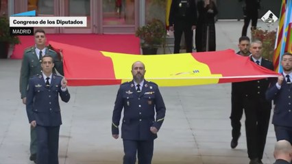 Así ha sido el izado de bandera en el Día de la Constitución