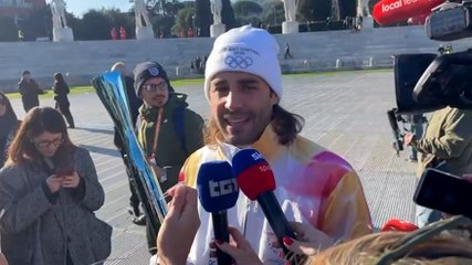 Tamberi sul passaggio della Fiaccola a Polonara: "È l'emozione più grande della giornata"