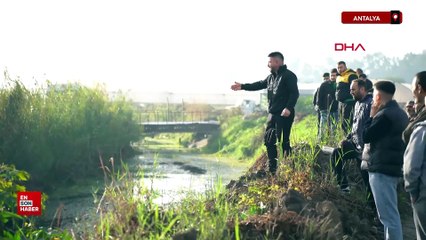 Antalya'da cipte ölen eşinin cenazesinin çıkarılmasını gözyaşlarıyla izledi