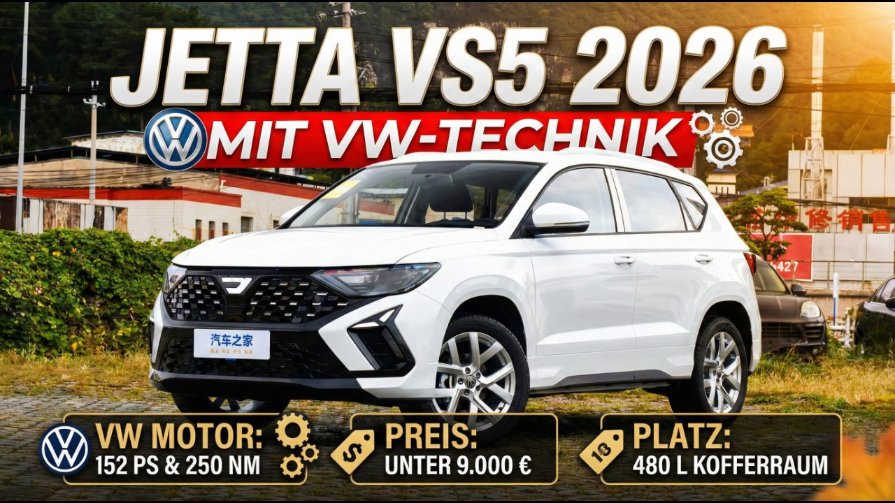 2026 Jetta VS5: Preiswertes SUV mit VW-DNA im Design- und Technikcheck