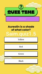 It's a quiz time........