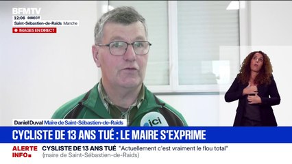 Cycliste de 13 ans tué par un chauffard: le maire de la ville "demande" que le chauffard se rende à "la gendarmerie"