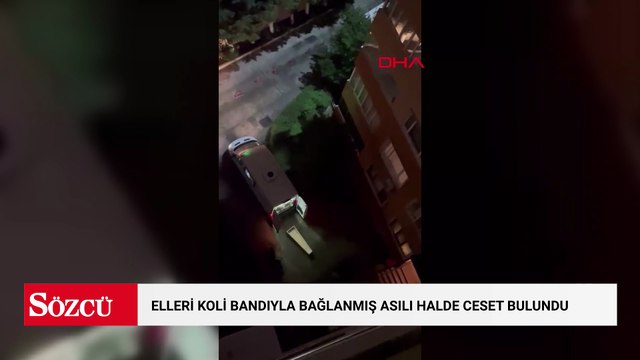 Beylikdüzü'nde elleri koli bandıyla bağlanmış asılı halde ceset bulundu