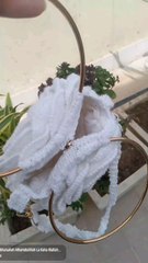 Handmade crochet rose bag