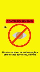 Video registra momentos previos a la caída de un hombre desde torre eléctrica