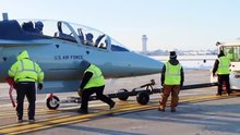 Boeing delivers the first serial T-7A Red Hawk to the U.S. Air Force after years of delays