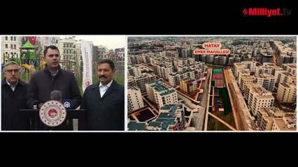 Bakan Kurum, deprem bölgesi Hatay’da incelemelerde bulundu