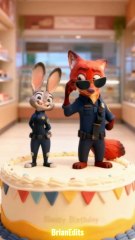 Nick and Judy Zootopia 2 Birthday Cake #zootopia2 #zootopia #zootropolis #disney #shakira (2)