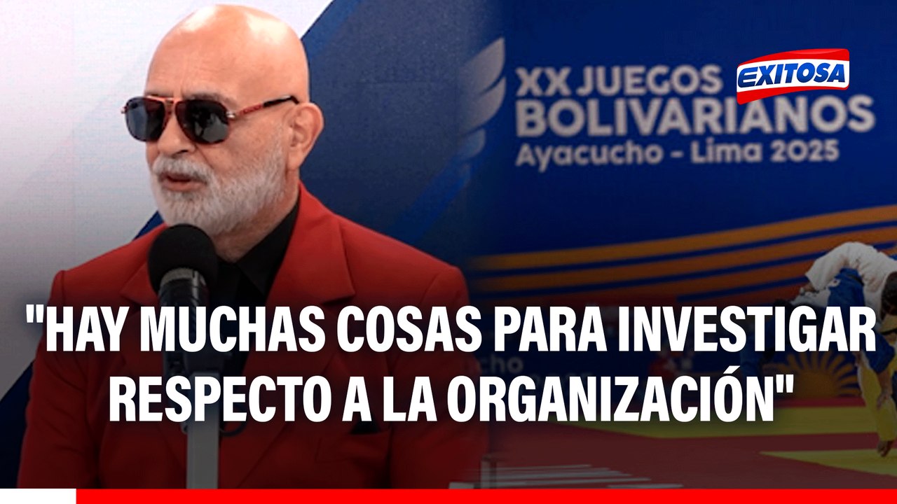 Polémica en Juegos Bolivarianos: "Hay muchas cosas para investigar respecto a la organización", indica Luis Miguel Salazar