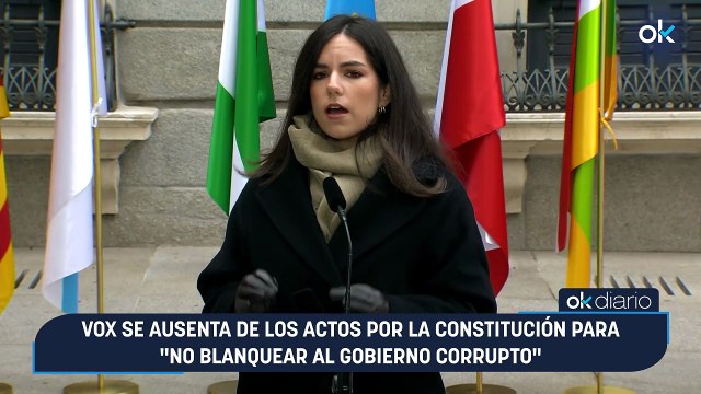 Vox se ausenta de los actos por la Constitución para no blanquear al Gobierno corrupto