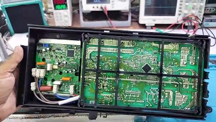 Haier Dc inverter ac E7 error code outdoor pcb  Dc inverter ac  training class Babar Electronics