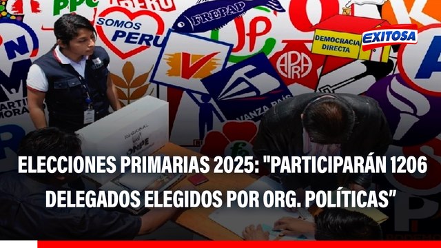 Elecciones Primarias 2025: Participarán 1206 delegados que han sido elegidos por las organizaciones políticas , según representante de la ONPE