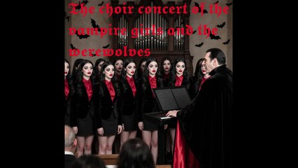 The choir concert of the vampire girls and the werewolves