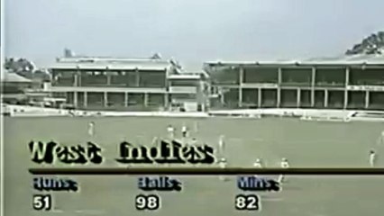 Richie Richardson 15 off 56 Balls 66 Mins 2 Fours vs Indies First Innings of 3rd Test at Port of Spain, Apr 15 1989