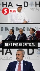 Gaza peace plan now at critical moment, ceasefire not complete, say three signees