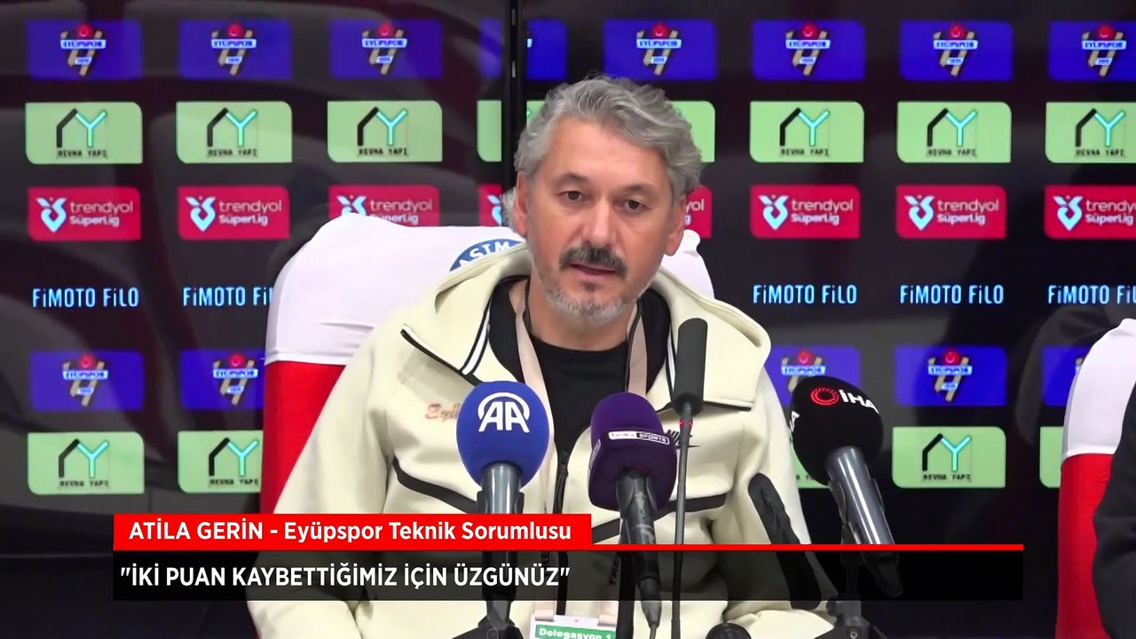 Atila Gerin: İki puan kaybettiğimiz için üzgünüz
